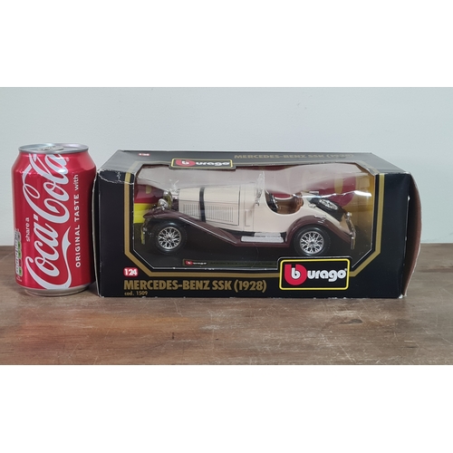 175 - Bburago diecast Model Car Mercedes Benz SSK 1928, Scale 1/24 with original box. Ref 1509