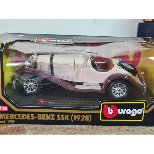 175 - Bburago diecast Model Car Mercedes Benz SSK 1928, Scale 1/24 with original box. Ref 1509