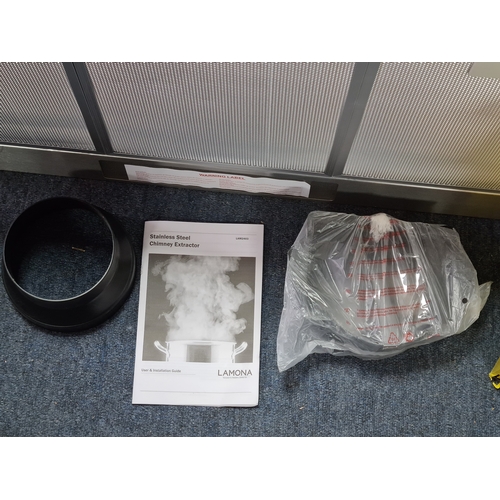 14 - A Lamona Stainless Steel Cooker hood Extractor, LAM2403. Exclusive to Howdens. Unused and still with... 