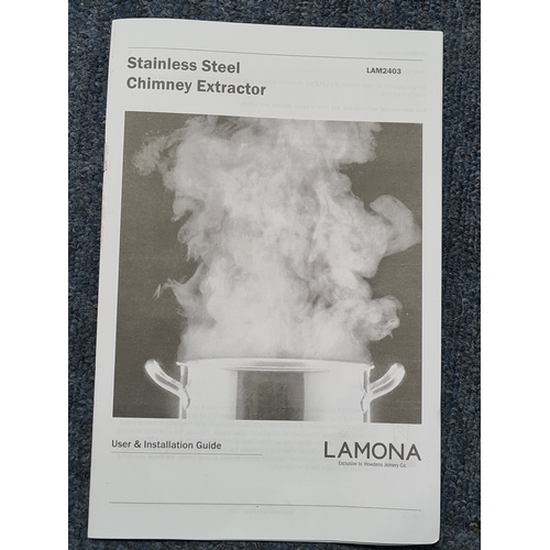 14 - A Lamona Stainless Steel Cooker hood Extractor, LAM2403. Exclusive to Howdens. Unused and still with... 
