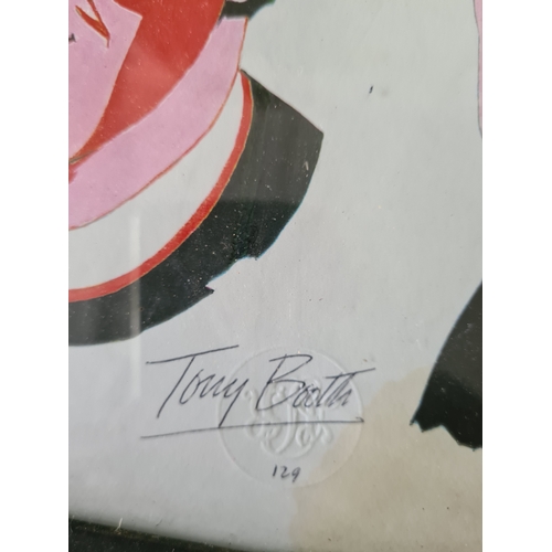 101 - Collection of The Beatles glass framed photos, vinyl (Movie Medley), autographs & film cells. 1962 m... 