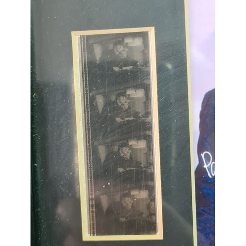 101 - Collection of The Beatles glass framed photos, vinyl (Movie Medley), autographs & film cells. 1962 m... 