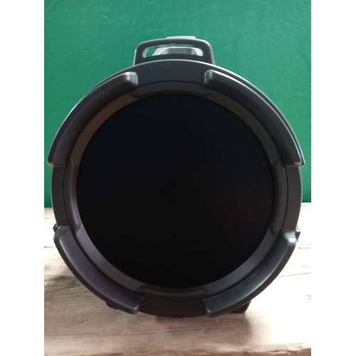 20 - A Beecaro Bluetooth speaker with connection ports.