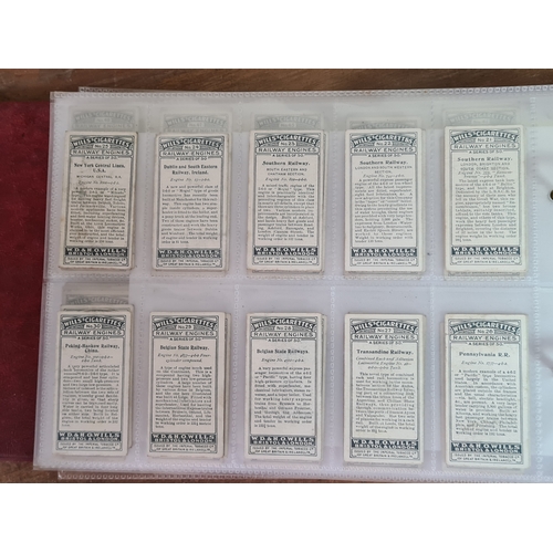 29 - A substantial collection of Cigarettes Cards housed in an album with over 600 cards. Brands mainly c... 