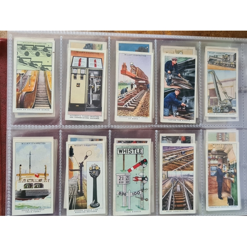 29 - A substantial collection of Cigarettes Cards housed in an album with over 600 cards. Brands mainly c... 