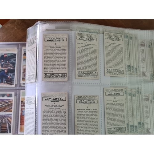 29 - A substantial collection of Cigarettes Cards housed in an album with over 600 cards. Brands mainly c... 