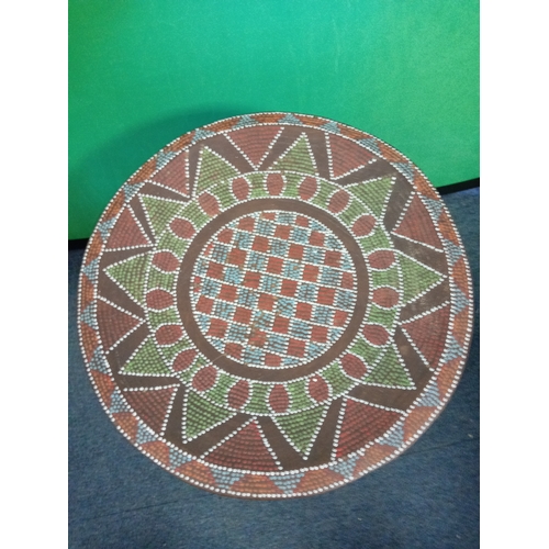 154 - A traditional African kamba stool. H 36 D 39