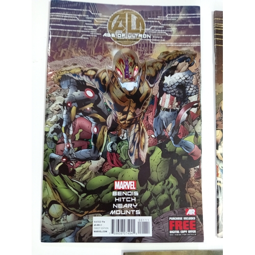 184 - A complete set of 5 Marvel Bendis Hitch Nearly Mount's Age Of Ultron comics.