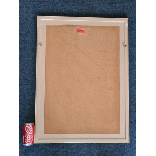 109 - Glass framed original Watercolour Painting of a Venetian Canal. Measures H74cm x54.5cm.