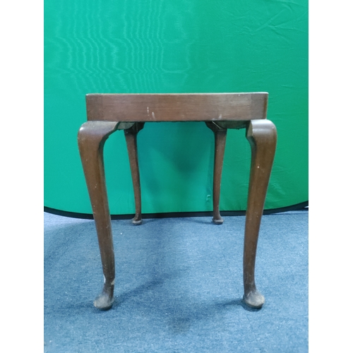 159 - A regency style piano stool H 46 cm x W 52 cm x D 38 cm