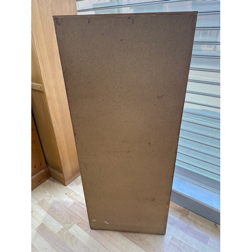 163 - Vintage pine bookcase. 21 x 8 x 52 inches