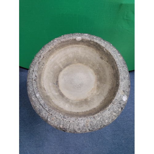 39 - A very large cherub bird bath H 90 cm
