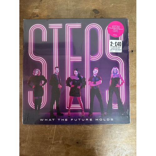 558 - Steps what the future holds limited edition pink transparent vinyl brand new and sealed vinyl album