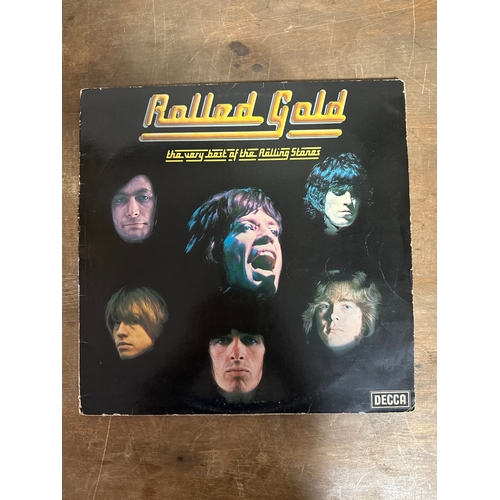 580 - Rolled gold Rolling Stones - All vinyl records albums in this sale are very good or better unless st... 
