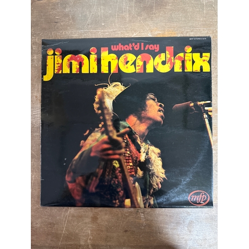 589 - What’d I say jimi Hendrix - All vinyl records albums in this sale are very good or better unless sta... 
