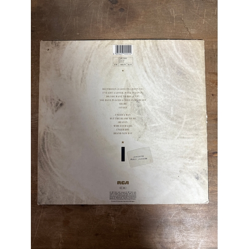 597 - Eurythmics savage  - All vinyl records albums in this sale are very good or better unless stated oth... 