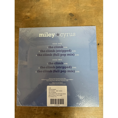 599 - Miley Cyrus the climb - Brand new and sealed vinyl record   Blue vinyl