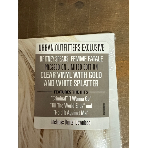 603 - Britney Spears femme fatale - Brand new and sealed vinyl record  clear vinyl with gold and white spl... 