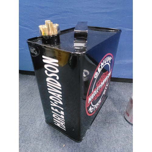 55 - A metal Harley Davidson fuel can.