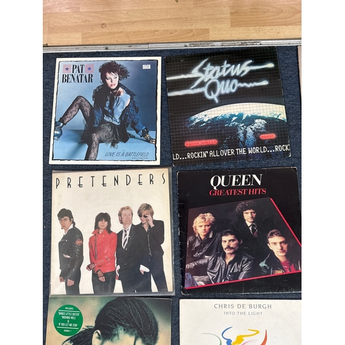 606 - Collection of vinyl records in various conditions