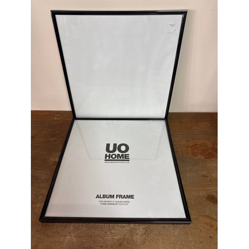 609 - Pair of 12 inch record album frames