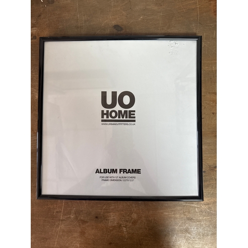 609 - Pair of 12 inch record album frames