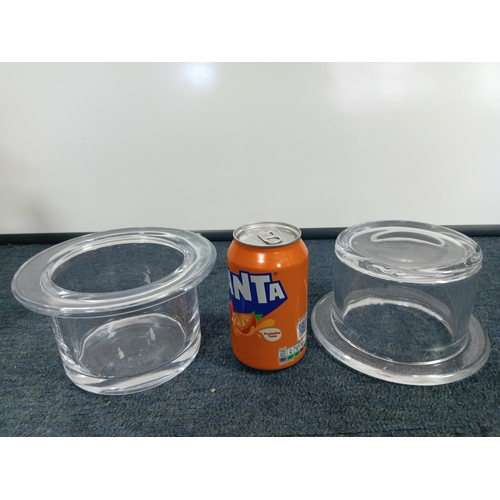 64 - A Capodimonte statue of a man playing accordian H 28 W 30 and a pair of large glass candle holders