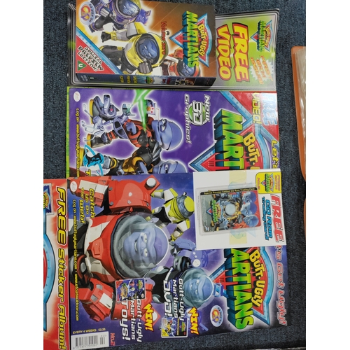 191 - A collection of magazines to include super stars, murder in mind and butt-ugly martians 1st editions... 