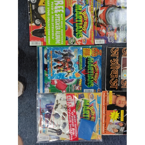 191 - A collection of magazines to include super stars, murder in mind and butt-ugly martians 1st editions... 
