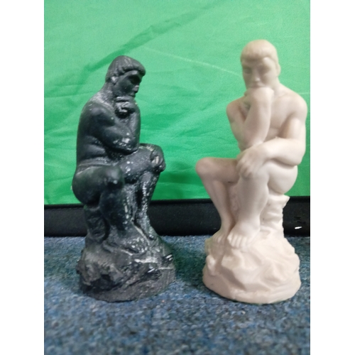 214 - A complete set of ceramic chess pieces