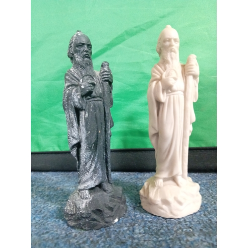 214 - A complete set of ceramic chess pieces