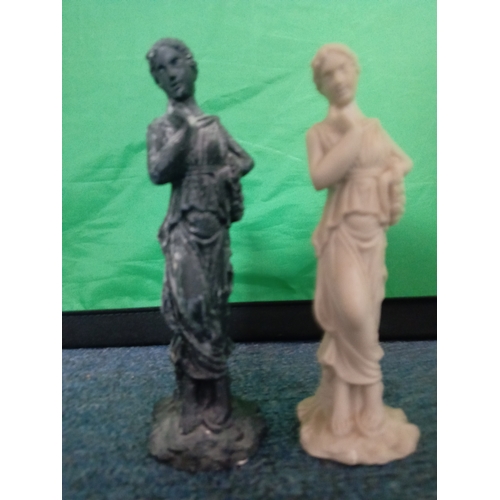 214 - A complete set of ceramic chess pieces