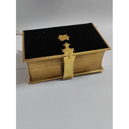 255 - An antique church service book from 1849 with original leather box.