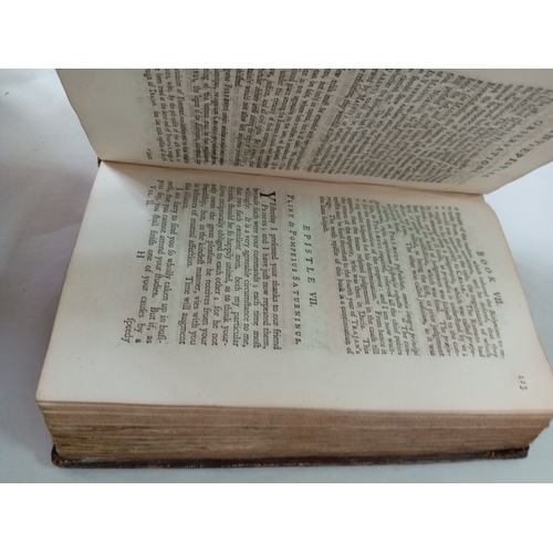 78 - A trio of 18th century books. To include; The letters of pliny the younger with observations on each... 