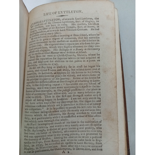 78 - A trio of 18th century books. To include; The letters of pliny the younger with observations on each... 