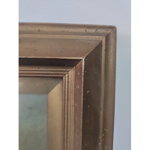 121 - An antique oil of a moorland view signed Mait. H 33 W 26