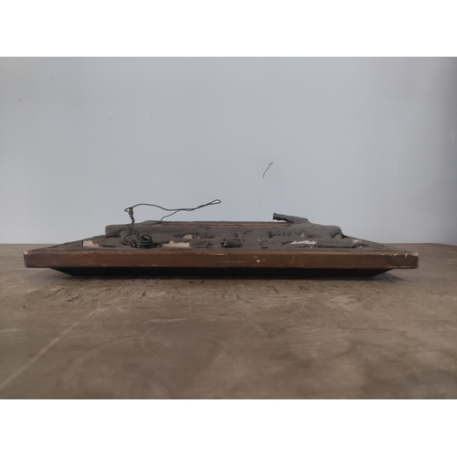 121 - An antique oil of a moorland view signed Mait. H 33 W 26