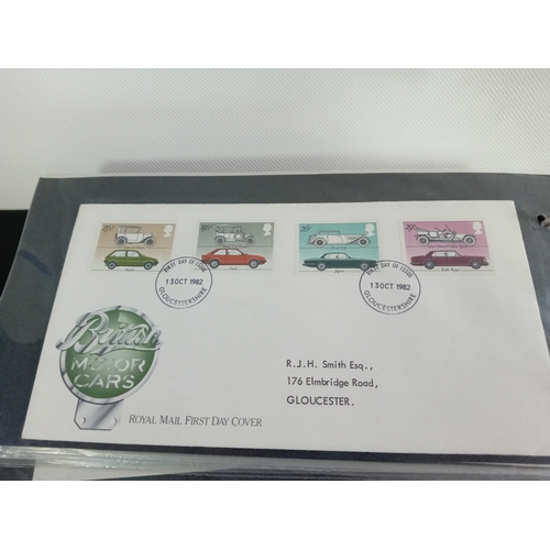 265 - An album with APX 50 first day covers mostly from 70s-80s. Last few pages are royal mail mint stamps... 