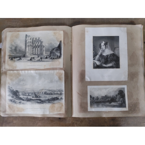 267 - A Victorian to Edwardian album of postcards, greetings cards and photographs.