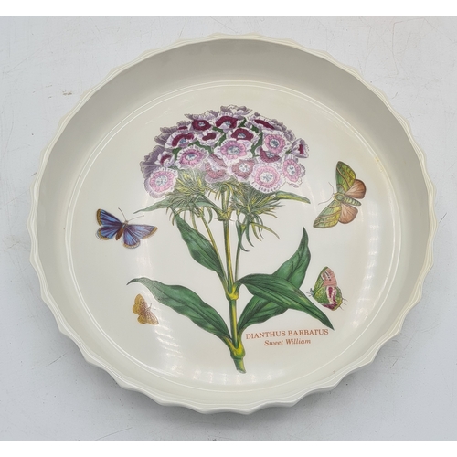 223 - A collection of 18 pieces of PortMeirion 'The Botanic Garden' crockery to include: a clock; 2 large ... 
