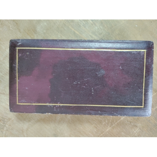 224 - A box with a pair of Victorian silver salt bowls and spoons hallmarked Birmingham 1899