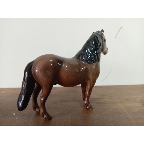 237 - A Beswick ceramic shetland pony statue marked Shetland. Model 1945
