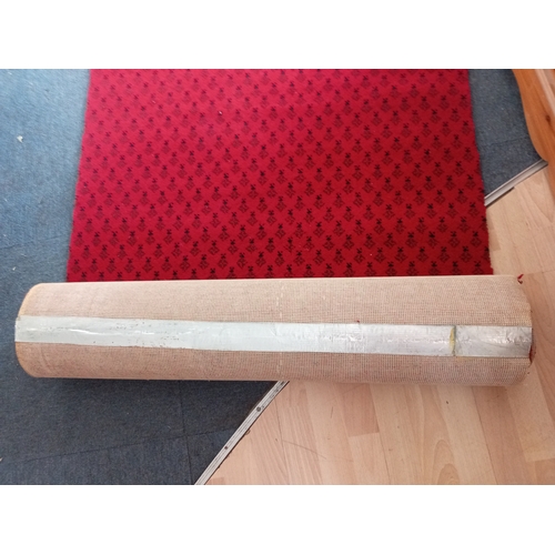 247 - An Axminster carpet hall runner with a professional joint L 420 W 95