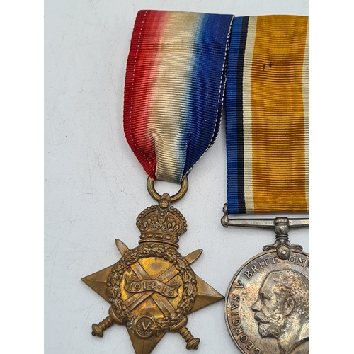 249 - A trio of WW1 medals to include 1915 star, war and victory medals. Harry Evans, 2511, 1/5th Gloucest... 
