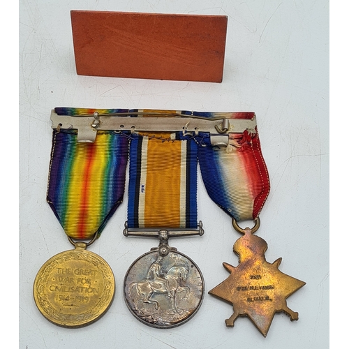 249 - A trio of WW1 medals to include 1915 star, war and victory medals. Harry Evans, 2511, 1/5th Gloucest... 