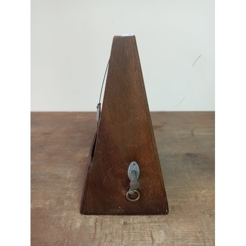 3 - Vintage Antique French Wooden Metronome Maelzel