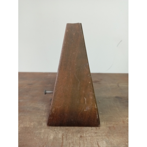 3 - Vintage Antique French Wooden Metronome Maelzel