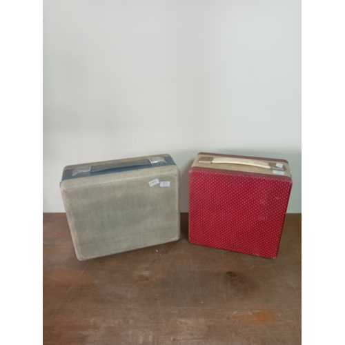 14 - Collection Of Two Vintage Portable Cased Radios Vidor & PYE

Untested From House Clearance