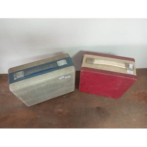 14 - Collection Of Two Vintage Portable Cased Radios Vidor & PYE

Untested From House Clearance