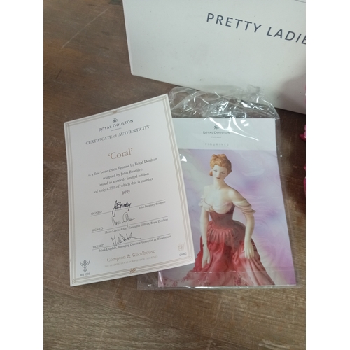 15 - Royal Doulton England Pretty Ladies 'Coral' 2007 Large Ceramic Figure